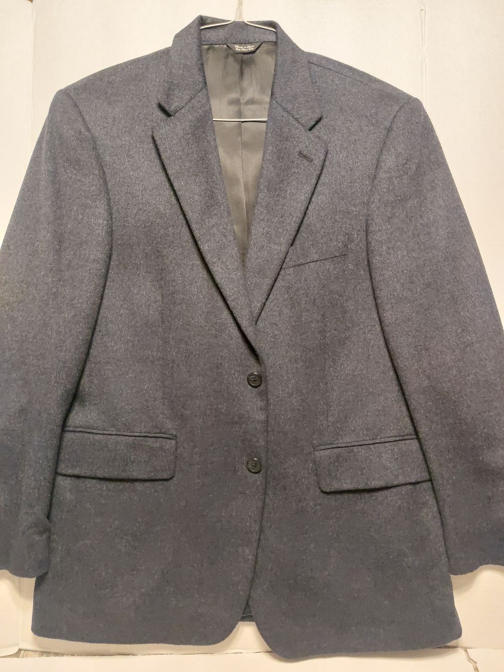 Paul Fredrick Navy Blue 100% Camel Hair Sport Coat